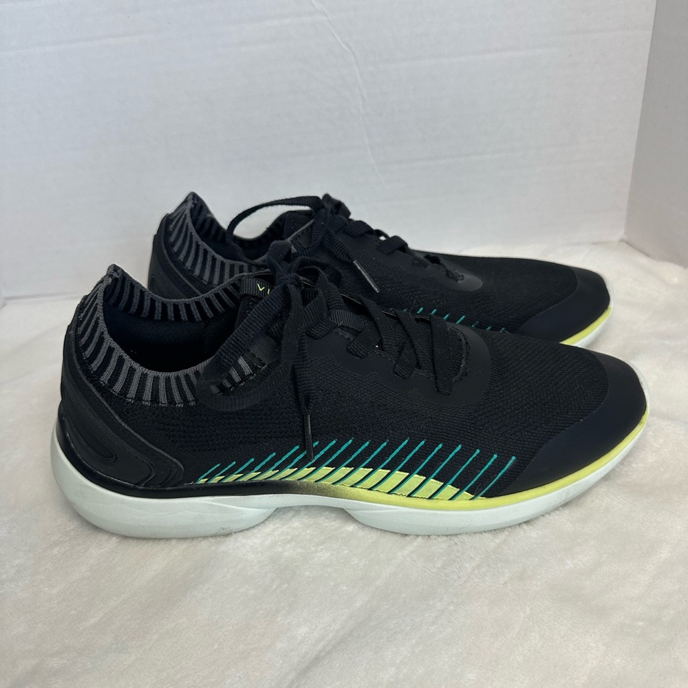 Vionic Shoes Womens 7.5 Black Stretch Knit Embolden Arch Supportive Sneakers